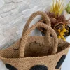 Crochet Raffia Tote Bag, Boho Shopping Bag, Staw Beach Tote, Woven Bag