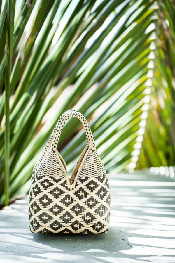 Mini Cuatro Tetas Bag, Cuatro Tetas Basket Bag, Woven Bag, Mini Handbag, Straw Basket Bag, Women's Beach Bag