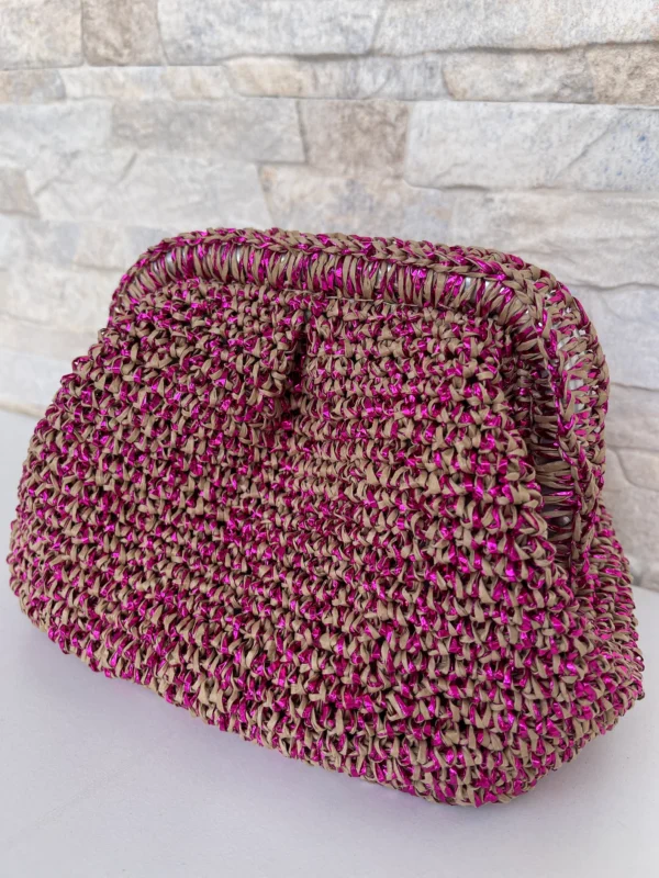 Mini Size Raffia Clutch Bag, Cloud Bag, Glitter Pouch Bag, Evening Clutch Bag,