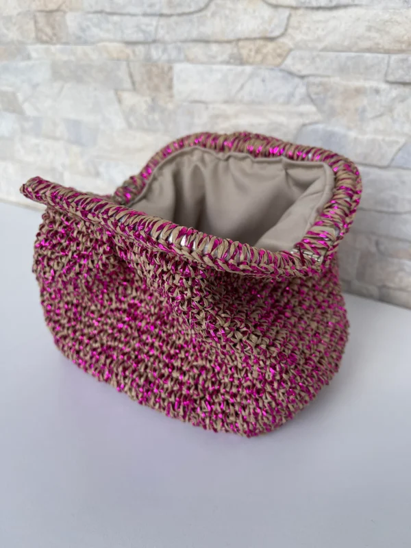 Mini Size Raffia Clutch Bag, Cloud Bag, Glitter Pouch Bag, Evening Clutch Bag,