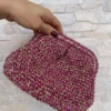 Mini Size Raffia Clutch Bag, Cloud Bag, Glitter Pouch Bag, Evening Clutch Bag,