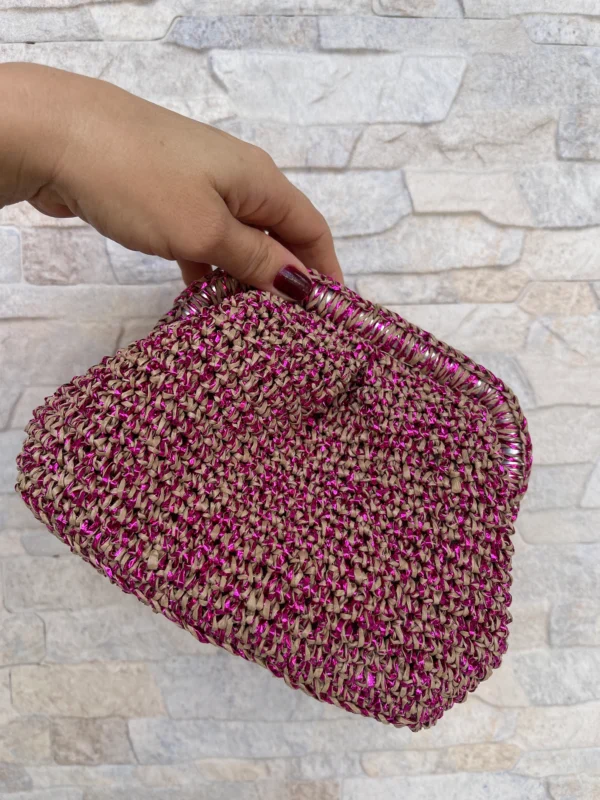 Mini Size Raffia Clutch Bag, Cloud Bag, Glitter Pouch Bag, Evening Clutch Bag,