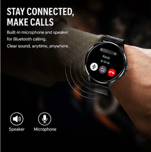 b20ea396-b28a-4791-97d2-335d67f80023 Smartwatch with Bluetooth Calling & Health Tracking Silver